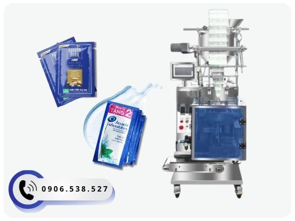 Máy đóng gói dầu gội tự động