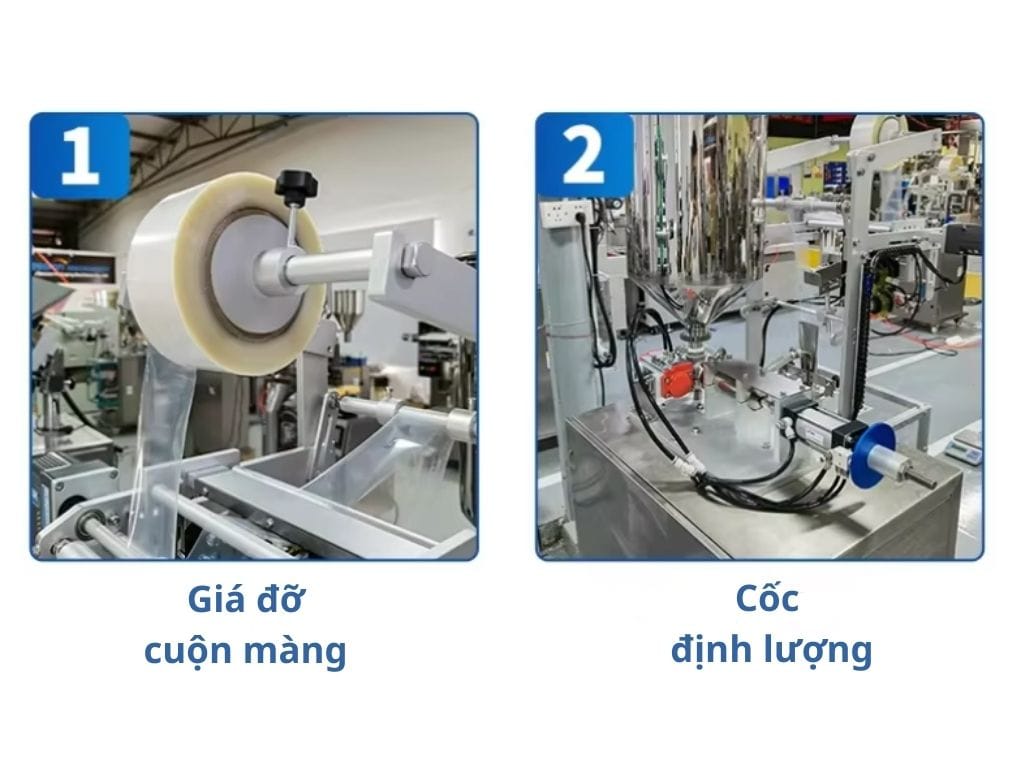 Chi tiết máy đóng gói thạch Collagen