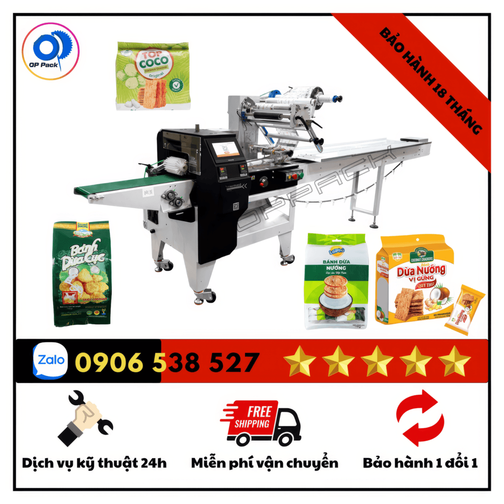 máy đóng gói tự động dùng trong sản xuất thực phẩm và công nghiệp