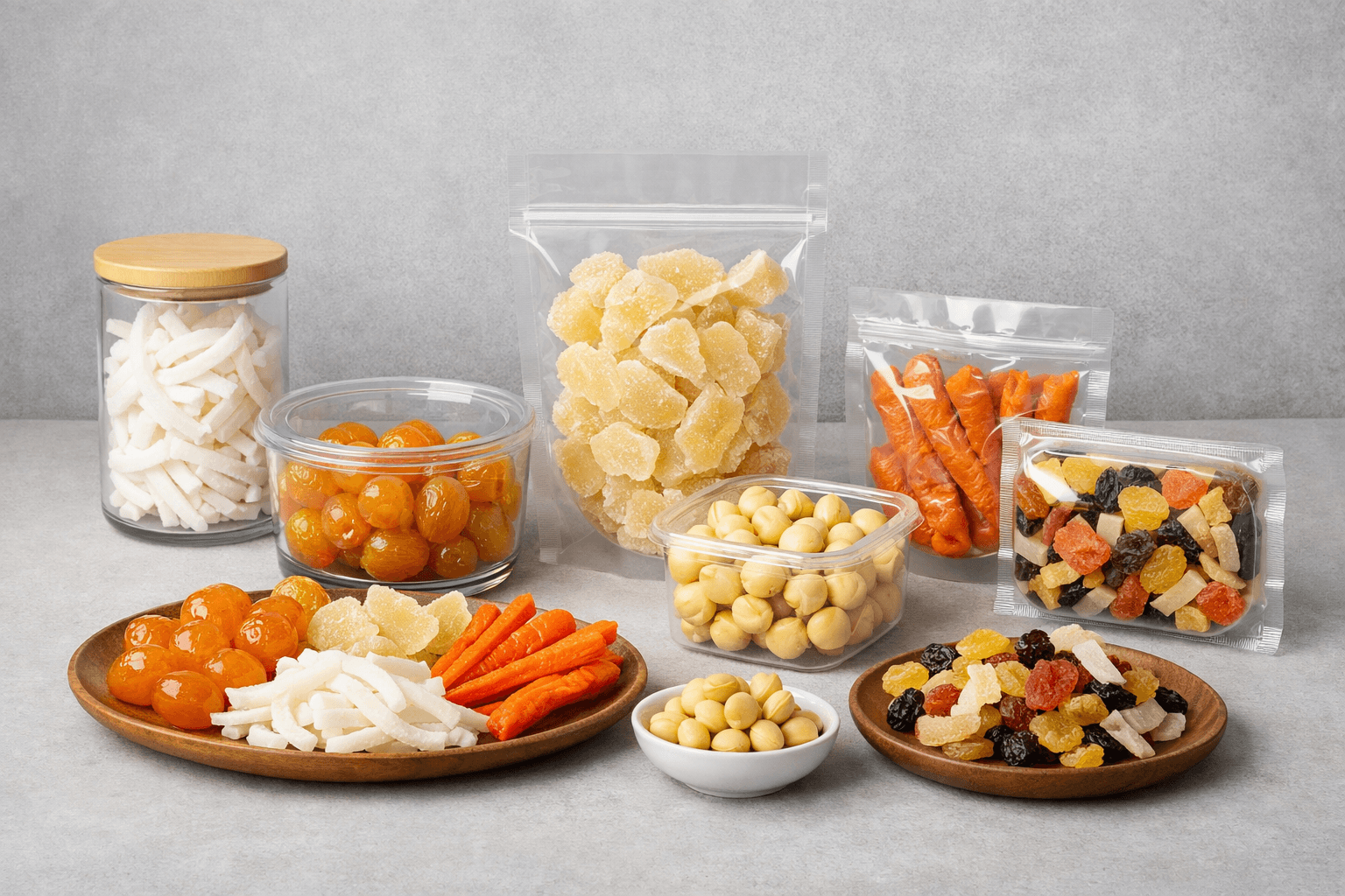 Các loại mứt trái cây ngày tết