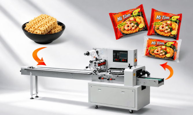 Quy trình đóng gói thực phẩm ăn liền