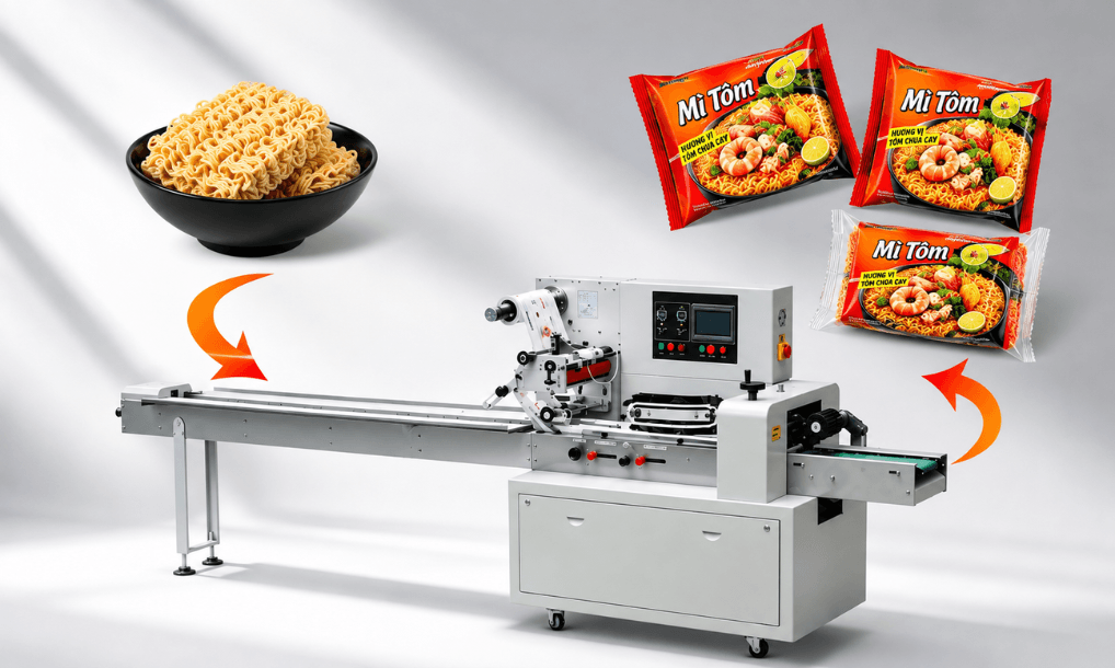 Quy trình đóng gói thực phẩm ăn liền